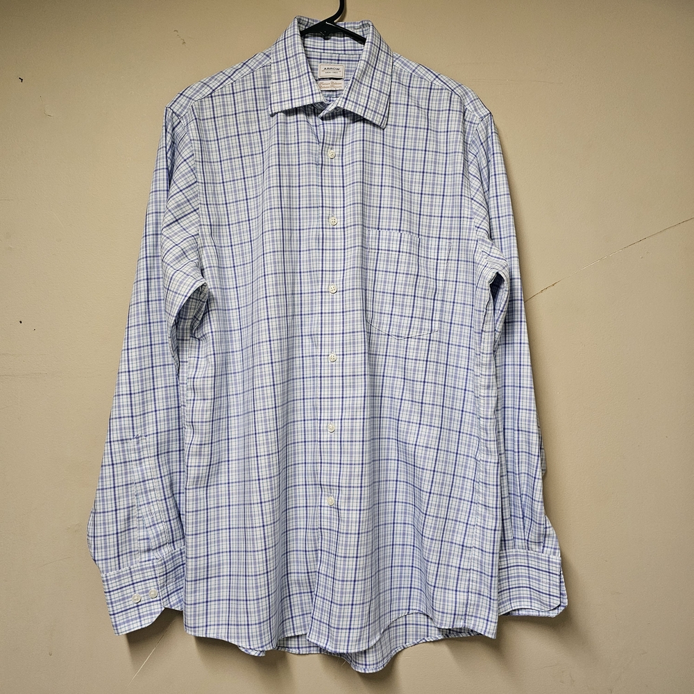 👔 Arrow USA 1851 Premium Collection Non-Iron – Size 15.5 34/35 – 100% Cotton